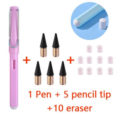 16PCS/SET Eternal Pencil Unlimited Writing  Pencils Art Sketch Painting Design Tools School Supplies School Stationery gifts