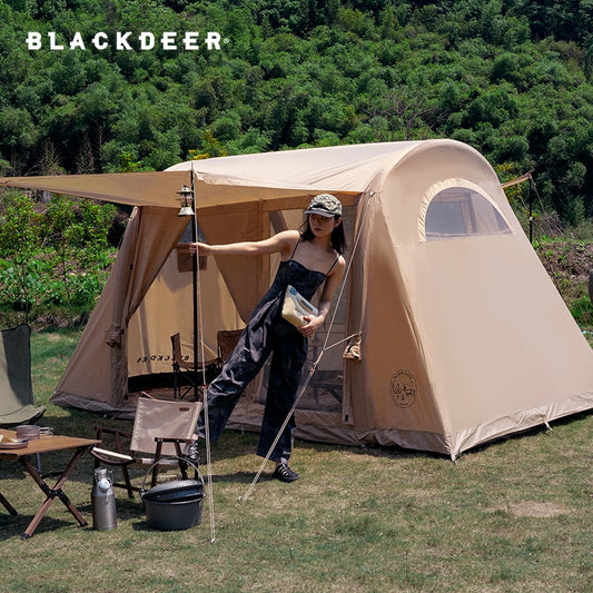 Blackdeer Air Tent 4-6 Person Large Area Space Outdoor Waterproof Silvering Family Camping Traveling Inflatable Tarp Tent