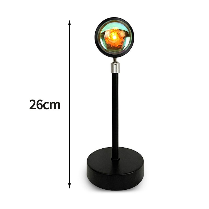 Sunset Light Projector Lamp LED Projection Lamp Bedroom Room Decor Atmosphere Lights Night Background Wall Nightlights Gift