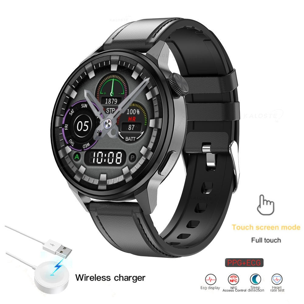 2022 New NFC Smart Watch Men Smart Bluetooth Call Sport GPS Track Smartwatch Women Heart Rate ECG PPG Smartwatch For Android ios