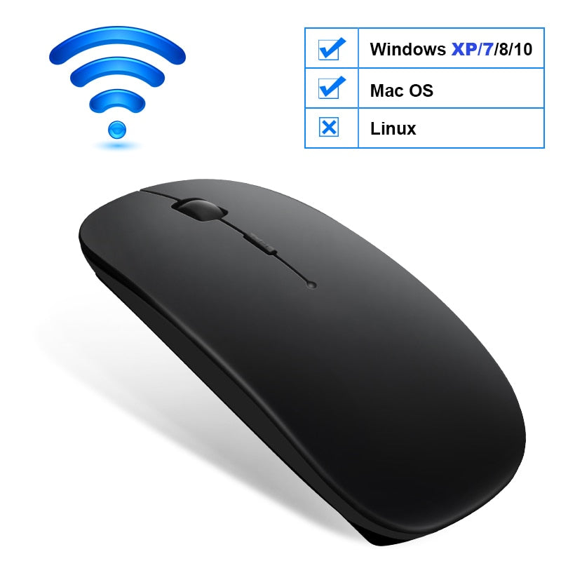 Wireless Mouse Computer Bluetooth Mouse Silent PC Mause Rechargeable Ergonomic Mouse 2.4Ghz USB Optical Mice For Laptop PC