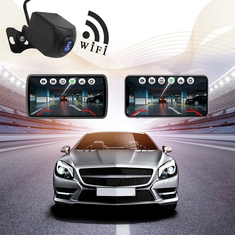 Car Rear View Camera Waterproof WIFI 170 Degree WiFi Reversing Camera Dash Cam HD Night Vision Mini for iPhone Android 12V Cars