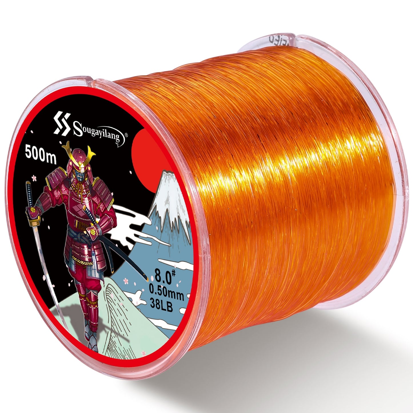 Sougayilang 500m Japan Nylon Fishing Line 7-38LB 0.14mm-0.5mm  Super Strong Fluorocarbon Monofilament Nylon Line Fishing Goods