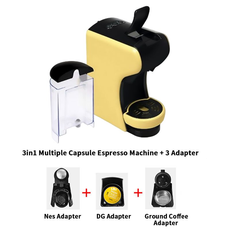 Expresso Coffee Machine 19Bar 3in1 Multiple Capsule For Dolce Gusto&Nespresso&Powder Multifunction Automatic Coffee Maker