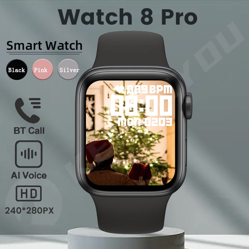 Smart Watch 8 Pro Men Answer Call Fitness Tracker Calculator Women Smartwatch For Apple Android Phone PK i8 pro max HD Display