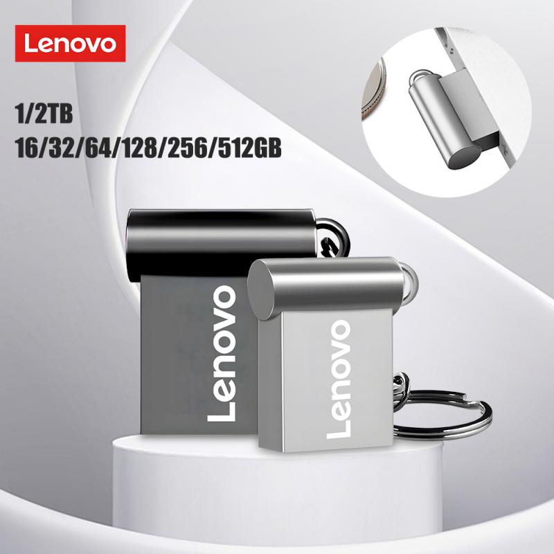 Lenovo USB Flash Drive 2TB 1TB 512G 256GB 128GB USB 3.0 Pen Drive High Speed Metal Memory Stick U Disk For Computer Phone Ipad