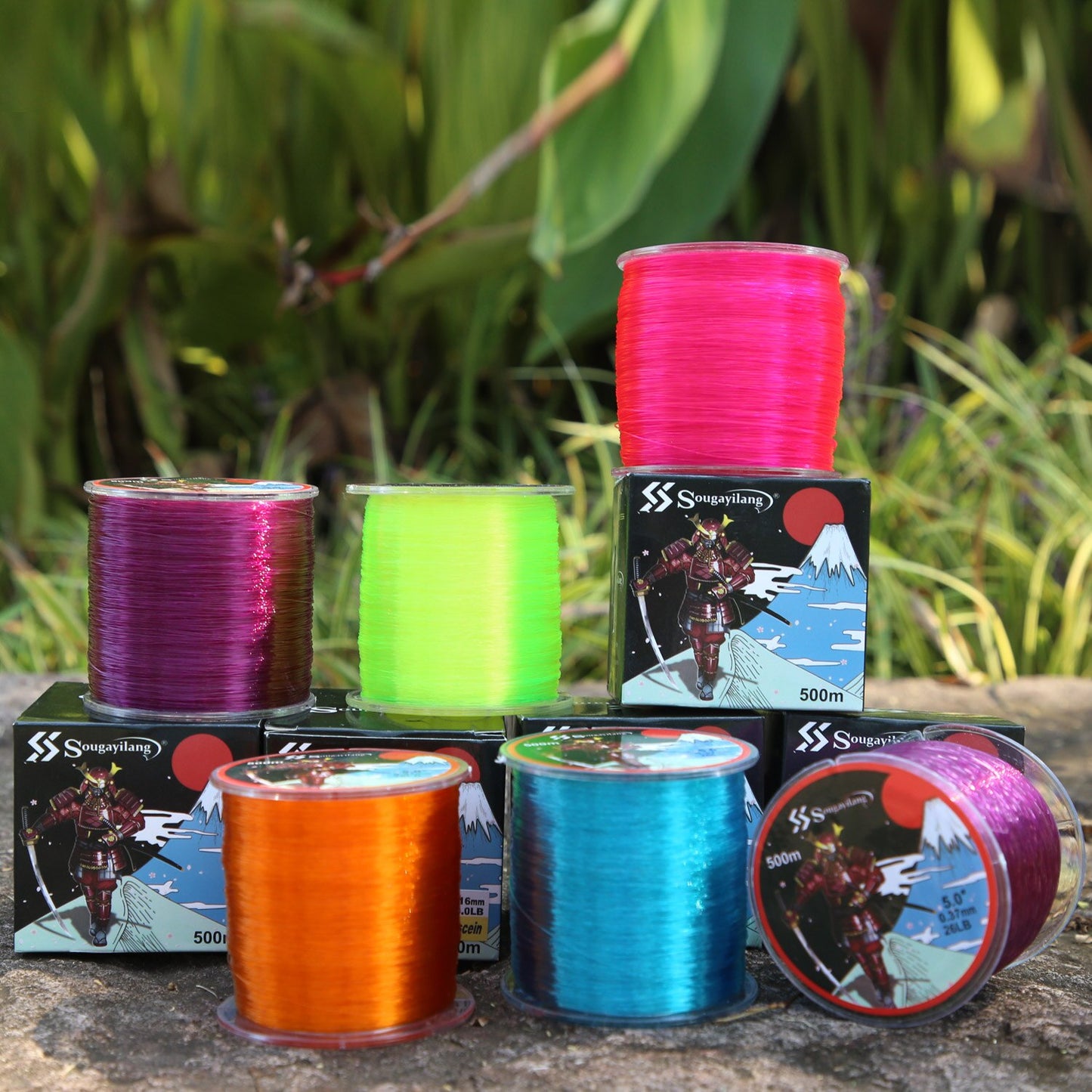 Sougayilang 500m Japan Nylon Fishing Line 7-38LB 0.14mm-0.5mm  Super Strong Fluorocarbon Monofilament Nylon Line Fishing Goods