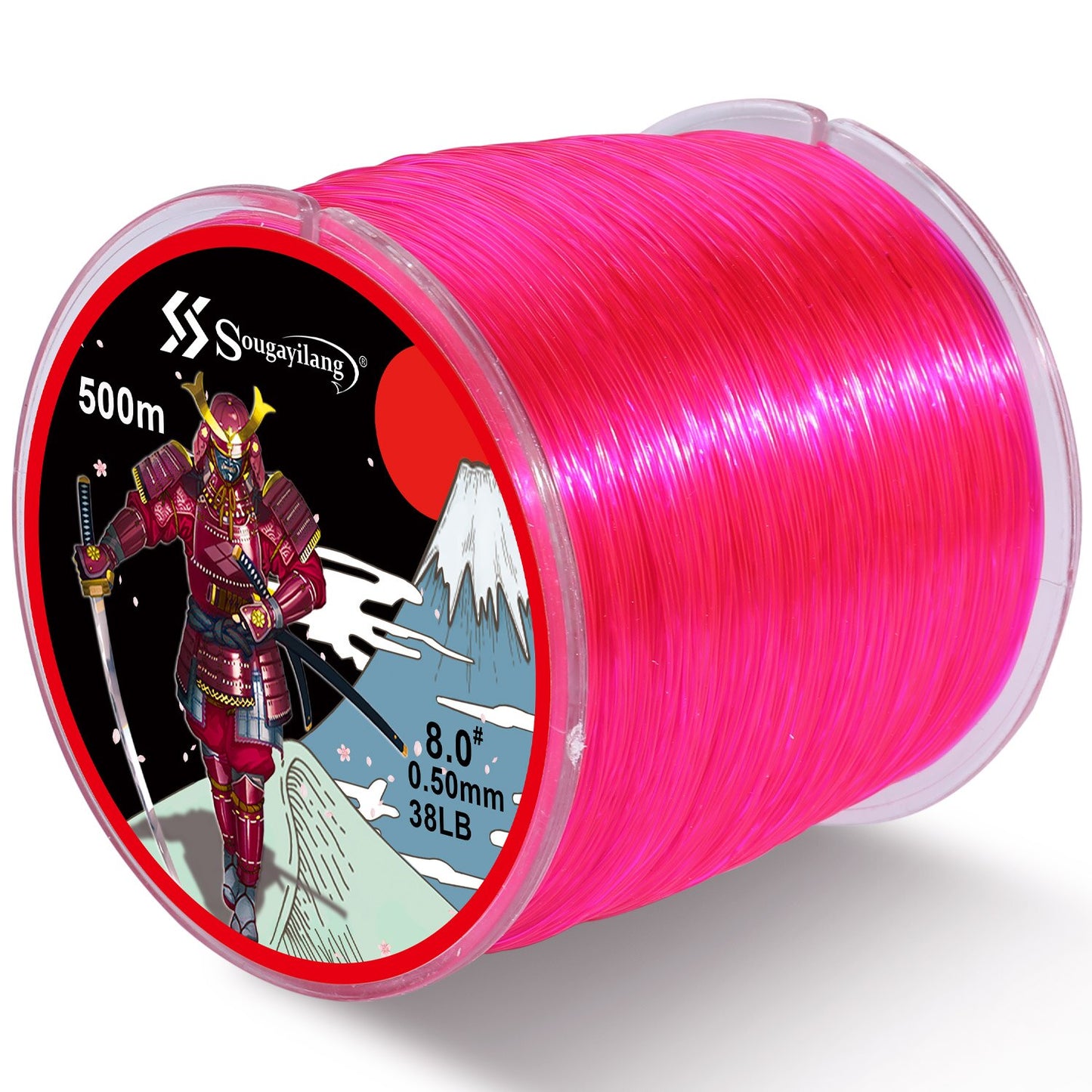 Sougayilang 500m Japan Nylon Fishing Line 7-38LB 0.14mm-0.5mm  Super Strong Fluorocarbon Monofilament Nylon Line Fishing Goods