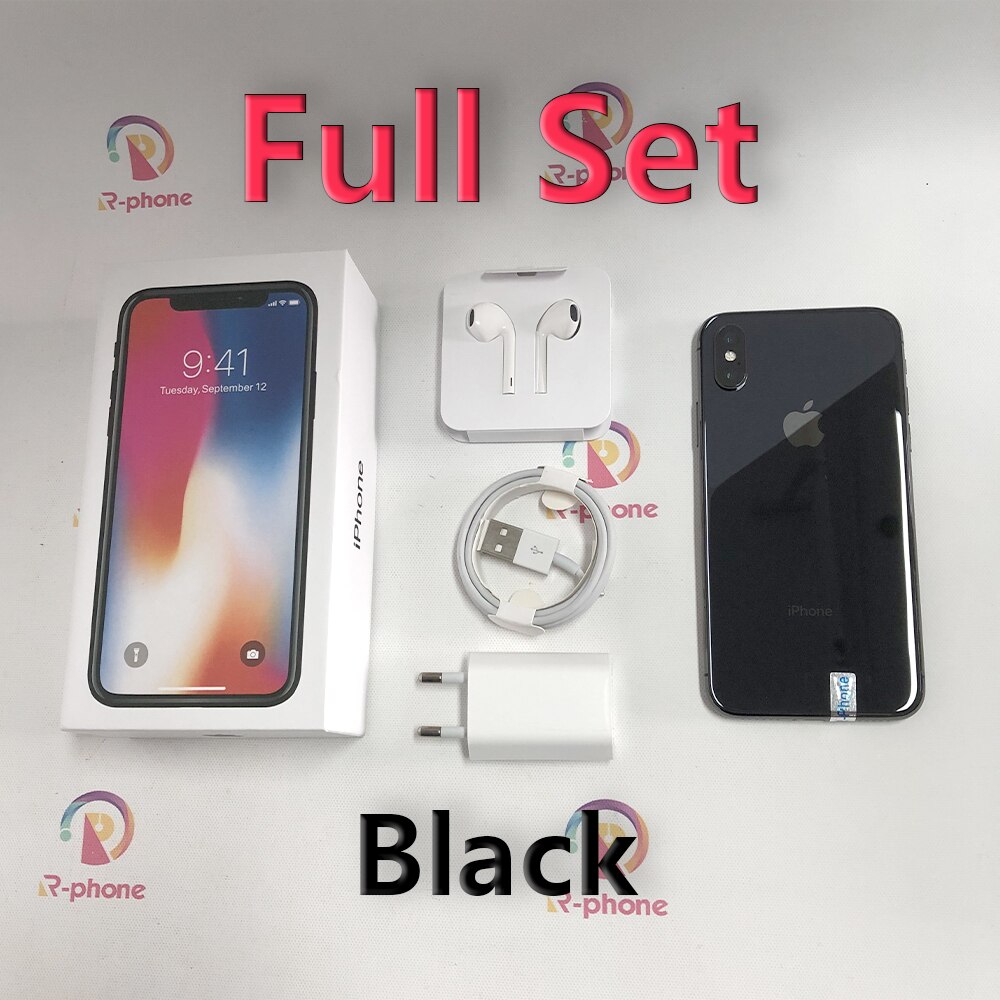 Original Apple iPhone X Unlocked Used LTE Mobile Phone 64/256GB ROM Hexa Core 12MP 3GB RAM Wireless Cellphone with Face ID