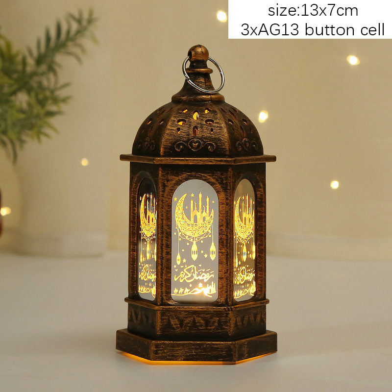 2023 Muslim Ramadan Decor Ornament EID Mubarak LED Festival Night Light Eid Al Adha Gift Gurbang Ramadan Decoration for Home