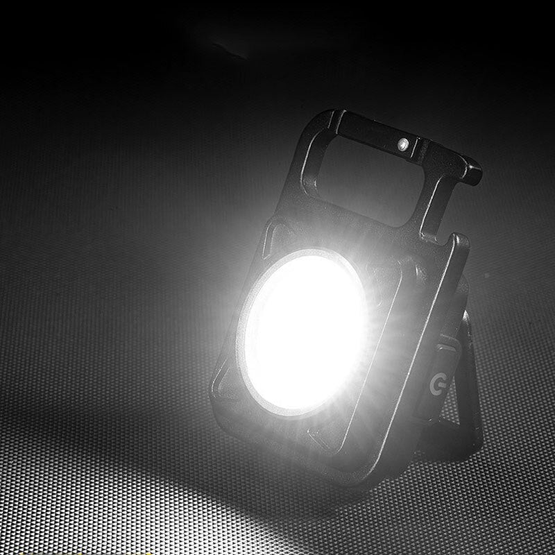 Super Bright Mini Flashlight COB Keychain Camping light Work Light Rechargeable Floodlight with Strong Magnet And Waterproof