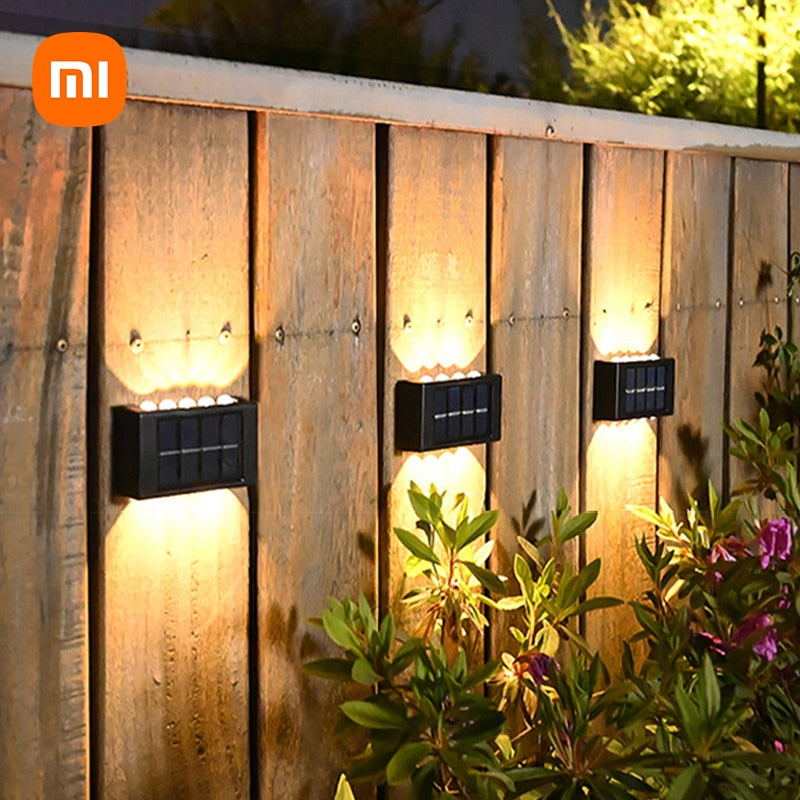 XIAOMI Solar Lights Outdoor LED Solar Lamps IP65 Waterproof For Garden Decoration Balcony Yard Street Wall Decor Lamps Gardening