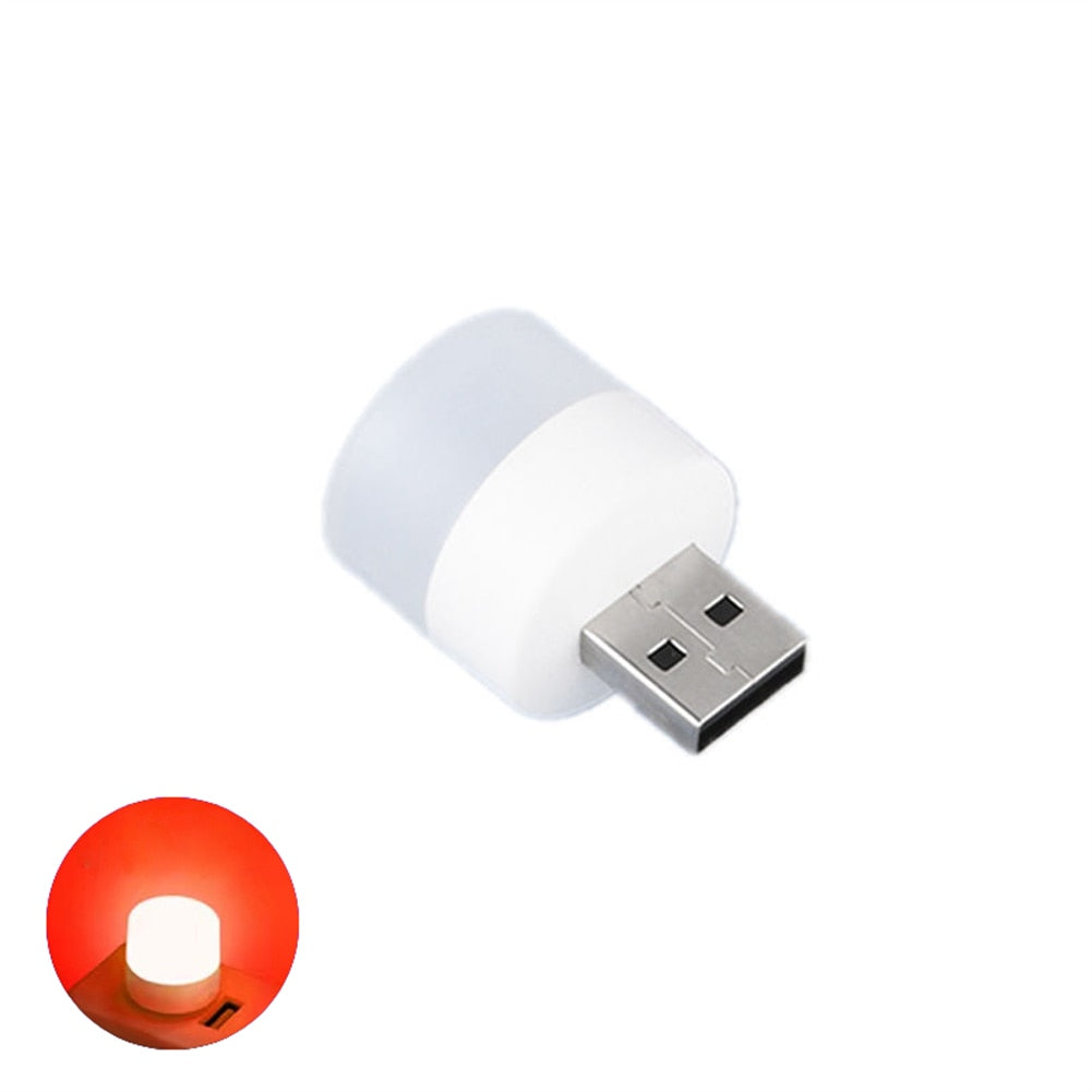 USB Plug Lamp Mini Night Light Computer Mobile Power Charging Small Book Lamps LED Eye Protection Reading Light Desk Lighting